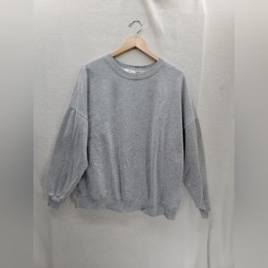 B.P Crewneck Gray Long Sleeve Cotton Blend Pullover Sweater Size- XL